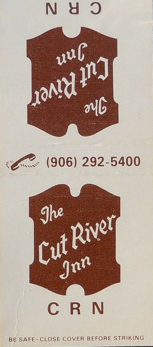 Cut River Inn (Fishers Bar and Restaurant, Callihans) - Matchbook